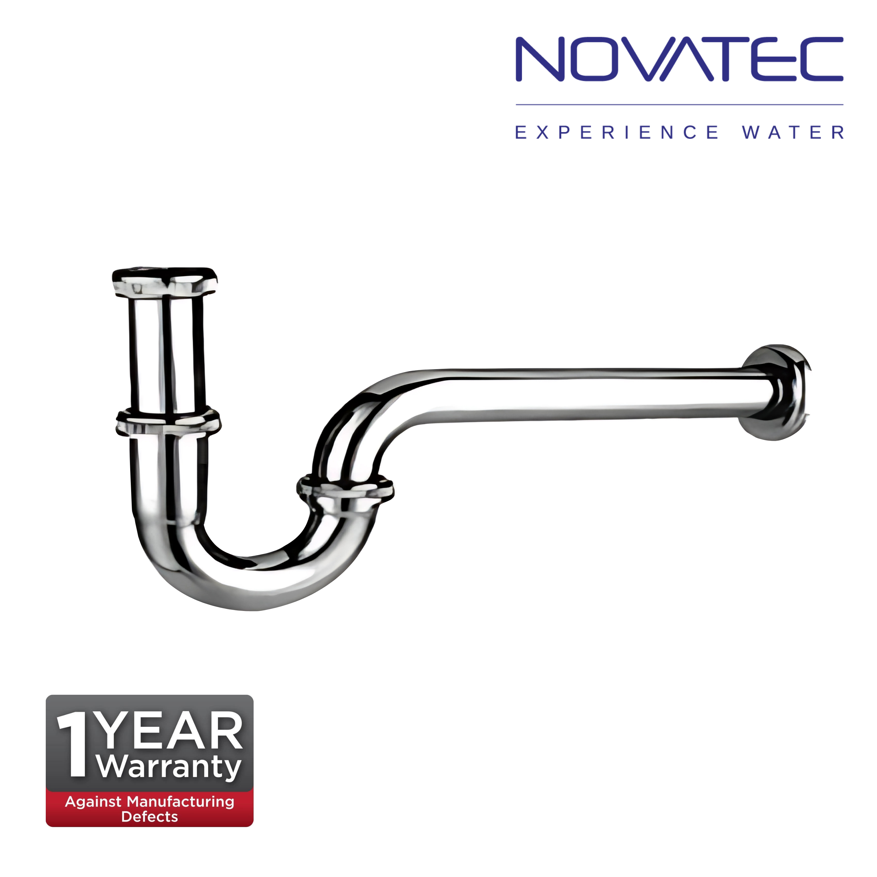 Novatec 32mm CP Brass Tubular P Trap  (BBT-3203)